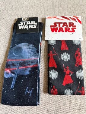 Star Wars Black & Red Galactic Crew Socks Set